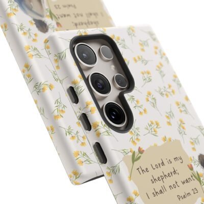 Christian Verse Phone Case The Lord is my Shepherd Psalm 23 Phone Case iPhone 16 15 14 13 12 Pro Max Samsung S24 S23 S22 S21 Plus Ultra