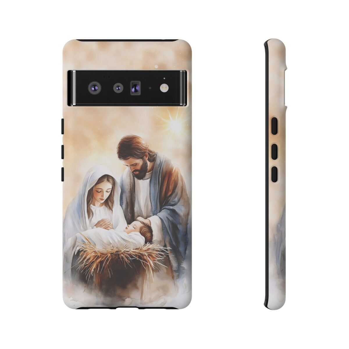 Nativity Phone Case Christian Phone Case Christmas Phone Casing iPhone Samsung Galaxy Google Pixel Phone Cover Faith Jesus Mary and Joseph