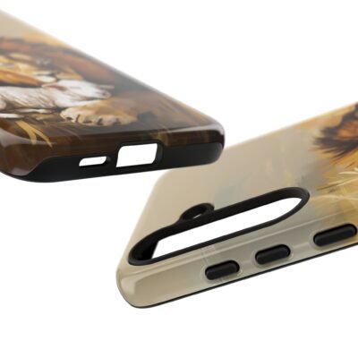 Lion and the Lamb Christian Phone Case iPhone Samsung Galaxy Google Pixel Faith in Jesus God Phone Cover Christian Inspired Gift Phone Case