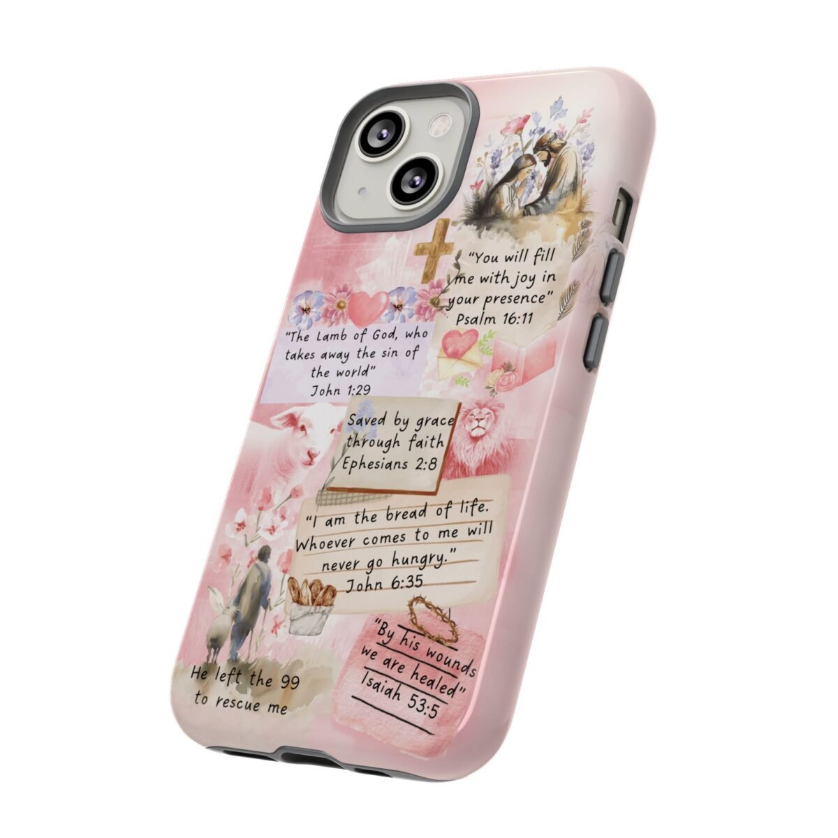 Christian Bible Verse Phone Case Christian Collage Phone Case Faith Phone Casing iPhone Samsung Galaxy Google Pixel iPhone 16 Phone Cover