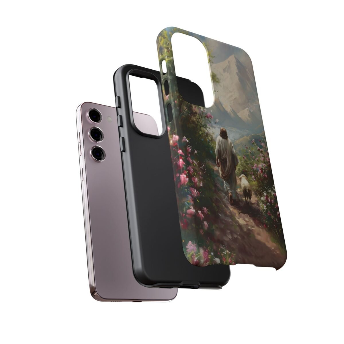 Christian Phone Case Jesus Leaves the 99 Jesus and the Sheep Phone Case Faith Phone Casing iPhone Samsung Galaxy Google Pixel iPhone 16 Case