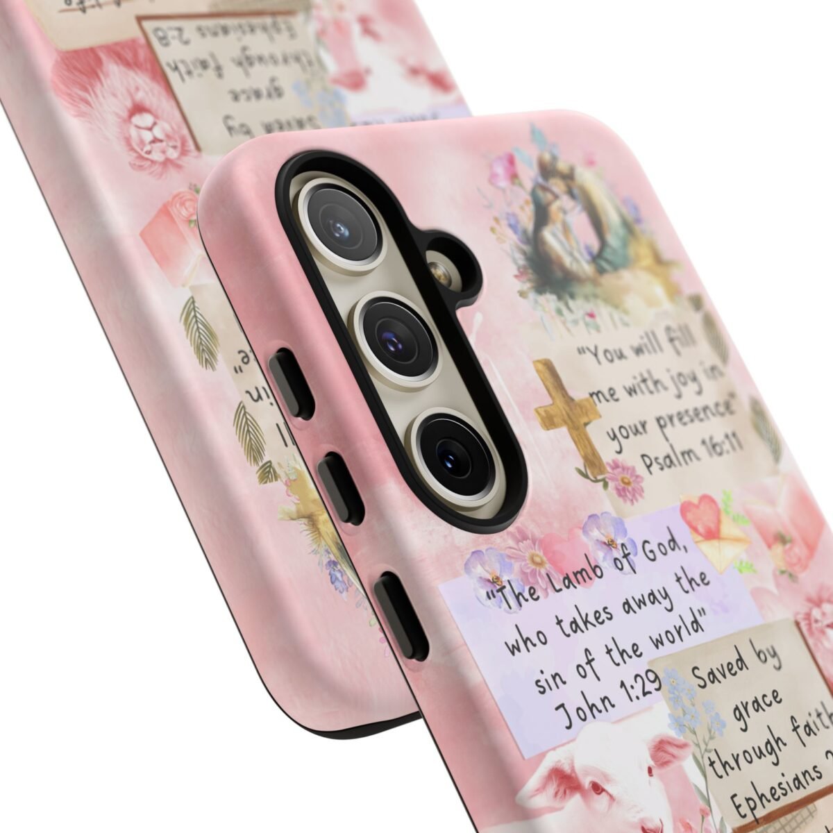 Christian Bible Verse Phone Case Christian Collage Phone Case Faith Phone Casing iPhone Samsung Galaxy Google Pixel iPhone 16 Phone Cover