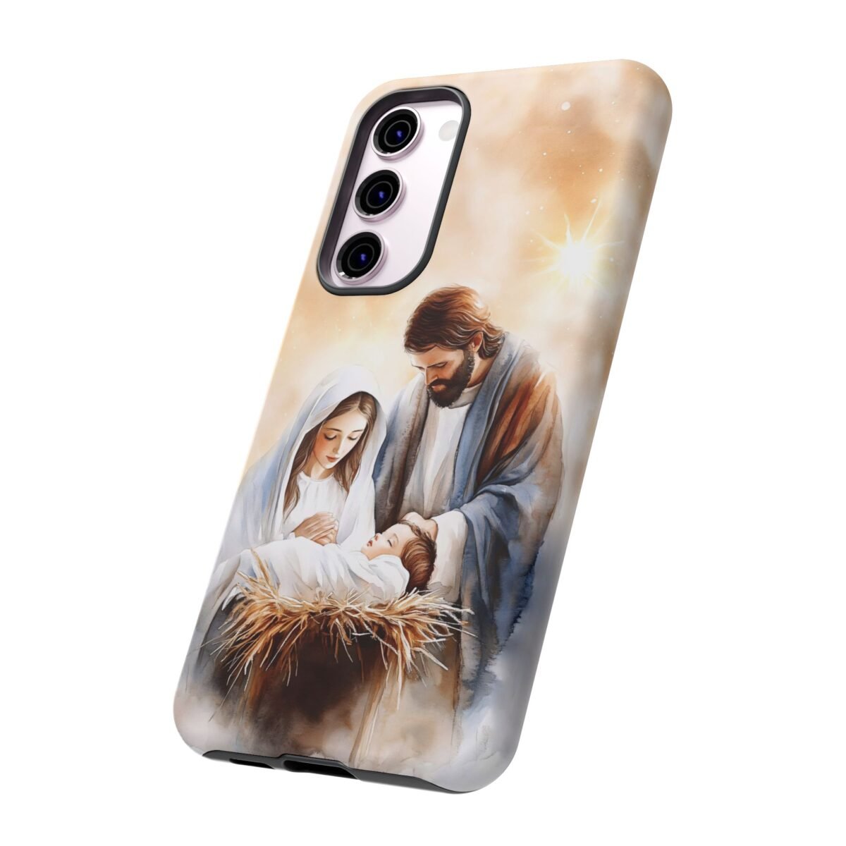 Nativity Phone Case Christian Phone Case Christmas Phone Casing iPhone Samsung Galaxy Google Pixel Phone Cover Faith Jesus Mary and Joseph