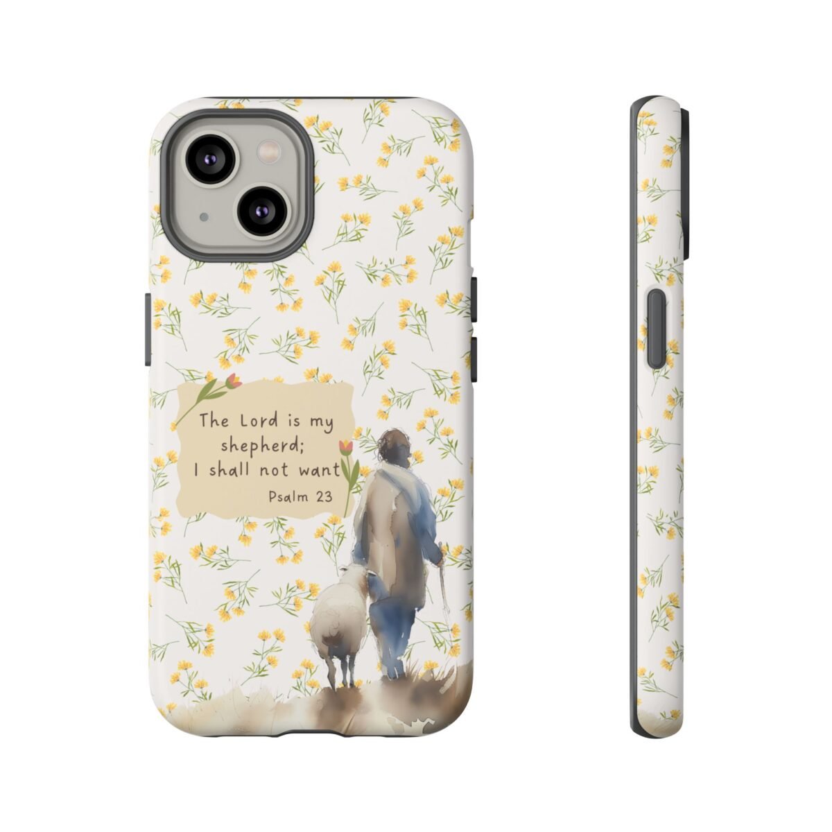 Christian Verse Phone Case The Lord is my Shepherd Psalm 23 Phone Case iPhone 16 15 14 13 12 Pro Max Samsung S24 S23 S22 S21 Plus Ultra