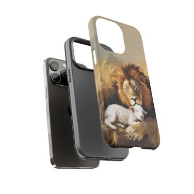 Copy of Lion and the Lamb Christian Phone Case iPhone Samsung Galaxy Google Pixel Faith in Jesus God Phone Cover Christian Inspired Gift Phone Case