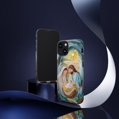Nativity Phone Case Christian Phone Case Paper Cut 3D Effect Christmas Phone Casing iPhone Samsung Galaxy Google Pixel Faith Phone Cover