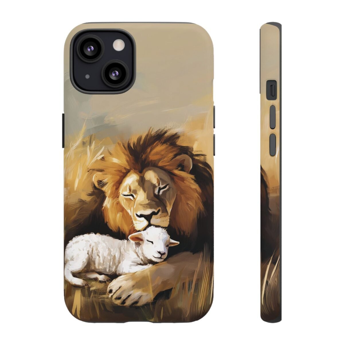 Copy of Lion and the Lamb Christian Phone Case iPhone Samsung Galaxy Google Pixel Faith in Jesus God Phone Cover Christian Inspired Gift Phone Case