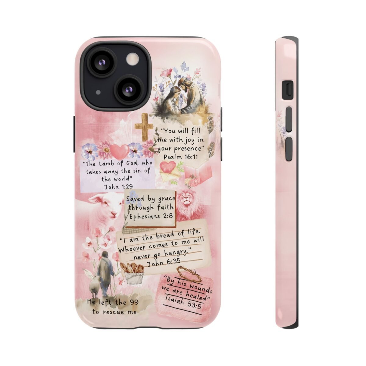 Christian Bible Verse Phone Case Christian Collage Phone Case Faith Phone Casing iPhone Samsung Galaxy Google Pixel iPhone 16 Phone Cover