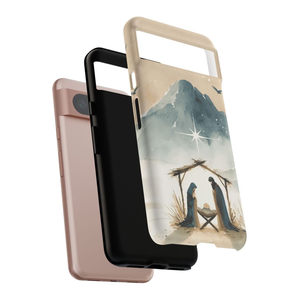 Nativity Phone Case Christian Phone Case Christmas Phone Casing iPhone Samsung Galaxy Google Pixel Phone Cover Faith Jesus Mary and Joseph