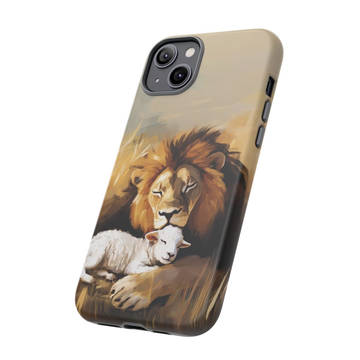 Copy of Lion and the Lamb Christian Phone Case iPhone Samsung Galaxy Google Pixel Faith in Jesus God Phone Cover Christian Inspired Gift Phone Case