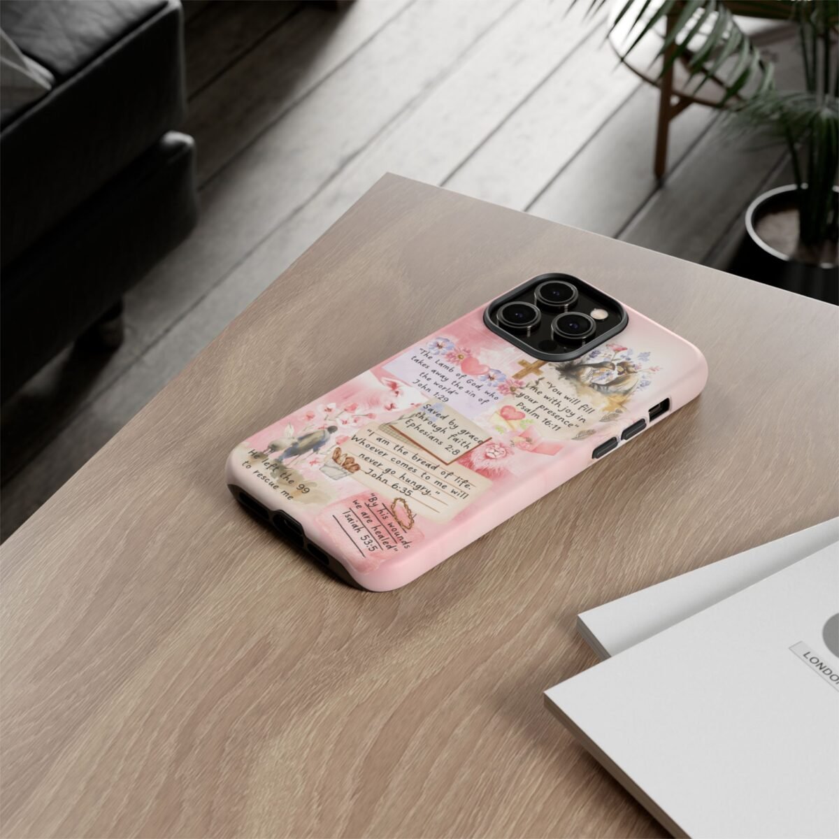 Christian Bible Verse Phone Case Christian Collage Phone Case Faith Phone Casing iPhone Samsung Galaxy Google Pixel iPhone 16 Phone Cover