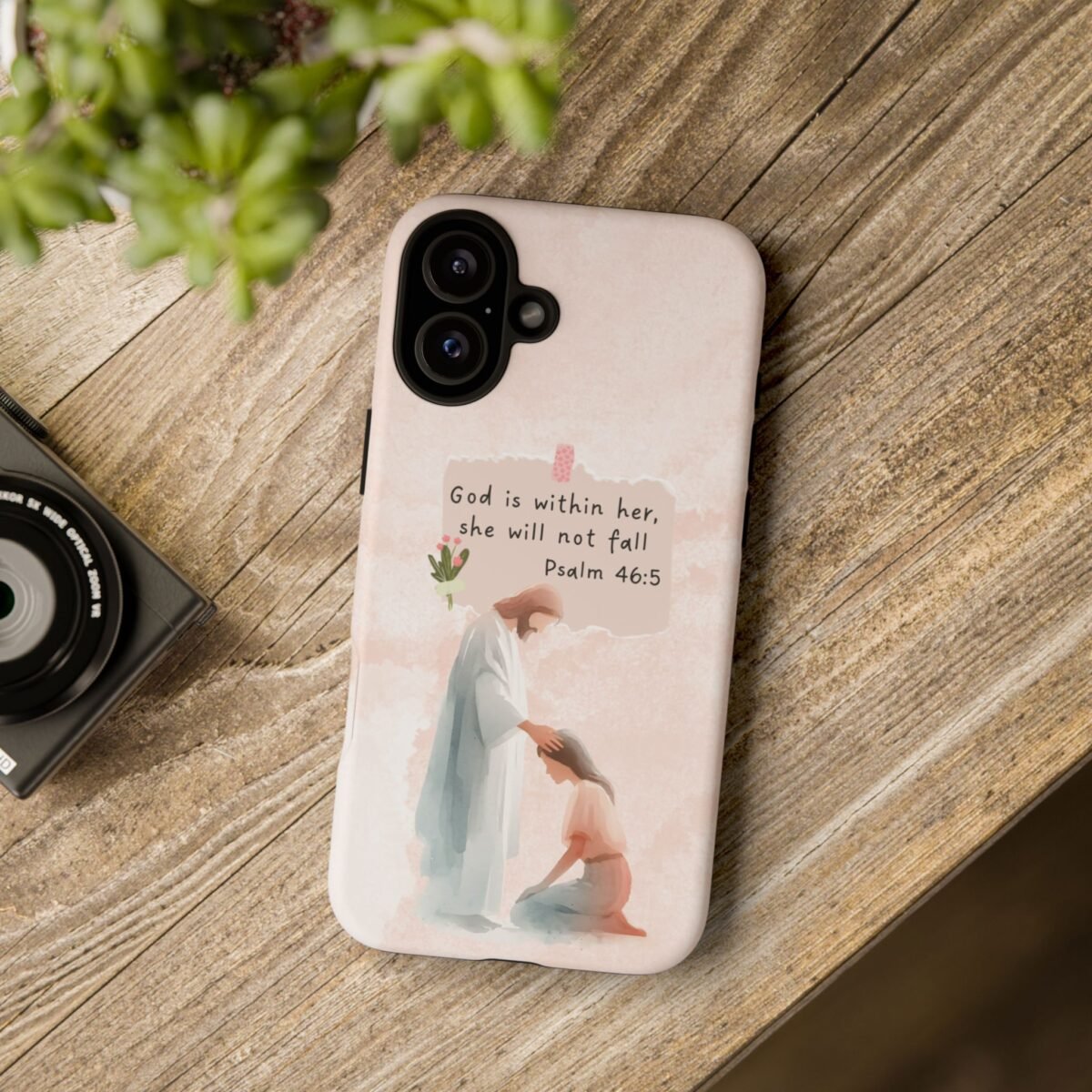 Christian Bible Verse Phone Case God is Within Her Psalm 46 5 Phone Case iPhone 16 15 14 13 12 Pro Max Samsung S24 S23 S22 S21 Plus Ultra