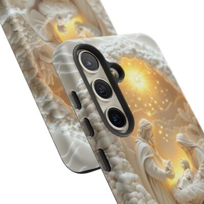 Nativity Phone Case Christian Phone Case 3D Effect Christmas Phone Casing iPhone Samsung Galaxy Google Pixel Faith Jesus Mary Joseph Case