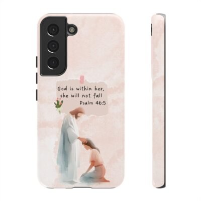 Christian Bible Verse Phone Case God is Within Her Psalm 46 5 Phone Case iPhone 16 15 14 13 12 Pro Max Samsung S24 S23 S22 S21 Plus Ultra