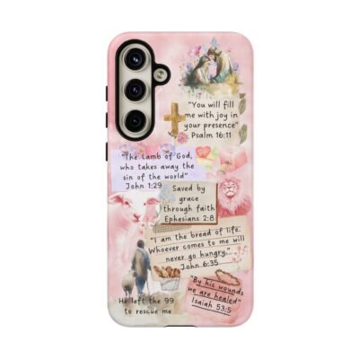 Christian Bible Verse Phone Case Christian Collage Phone Case Faith Phone Casing iPhone Samsung Galaxy Google Pixel iPhone 16 Phone Cover