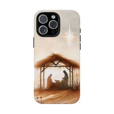 Nativity Phone Case Christian Phone Case Christmas Phone Casing iPhone Samsung Galaxy Google Pixel Phone Cover Faith Jesus Mary and Joseph