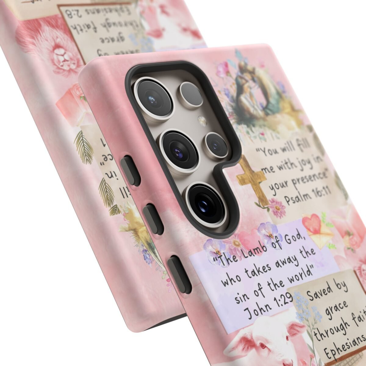 Christian Bible Verse Phone Case Christian Collage Phone Case Faith Phone Casing iPhone Samsung Galaxy Google Pixel iPhone 16 Phone Cover