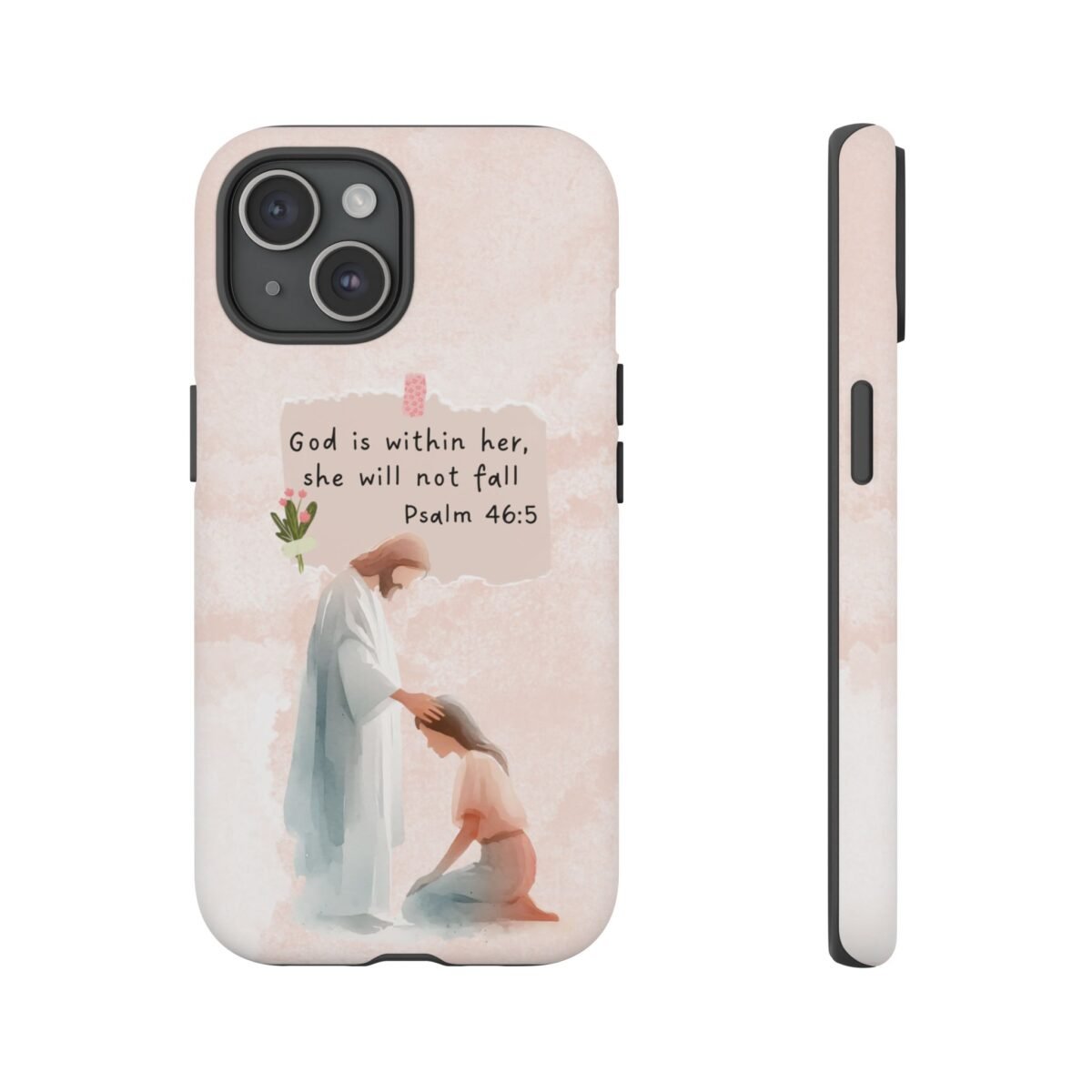 Christian Bible Verse Phone Case God is Within Her Psalm 46 5 Phone Case iPhone 16 15 14 13 12 Pro Max Samsung S24 S23 S22 S21 Plus Ultra
