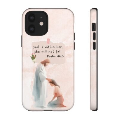 Christian Bible Verse Phone Case God is Within Her Psalm 46 5 Phone Case iPhone 16 15 14 13 12 Pro Max Samsung S24 S23 S22 S21 Plus Ultra