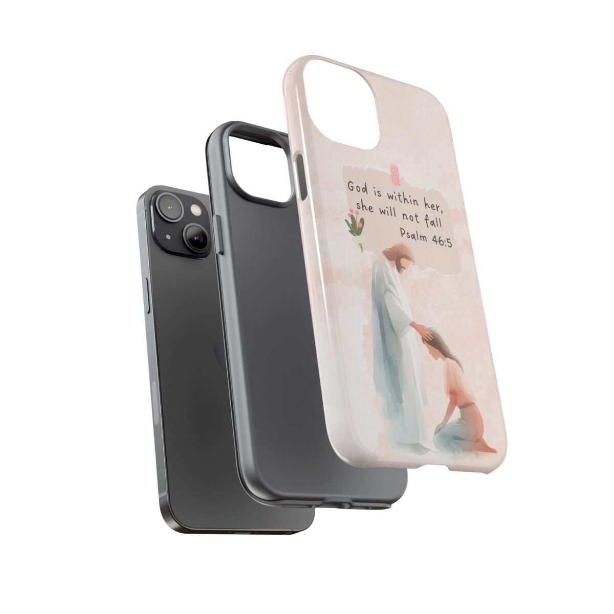 Christian Bible Verse Phone Case God is Within Her Psalm 46 5 Phone Case iPhone 16 15 14 13 12 Pro Max Samsung S24 S23 S22 S21 Plus Ultra