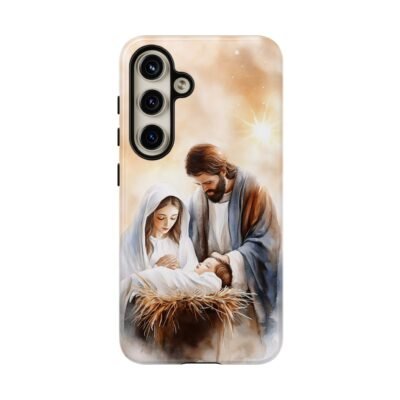 Nativity Phone Case Christian Phone Case Christmas Phone Casing iPhone Samsung Galaxy Google Pixel Phone Cover Faith Jesus Mary and Joseph
