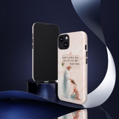 Christian Bible Verse Phone Case God is Within Her Psalm 46 5 Phone Case iPhone 16 15 14 13 12 Pro Max Samsung S24 S23 S22 S21 Plus Ultra