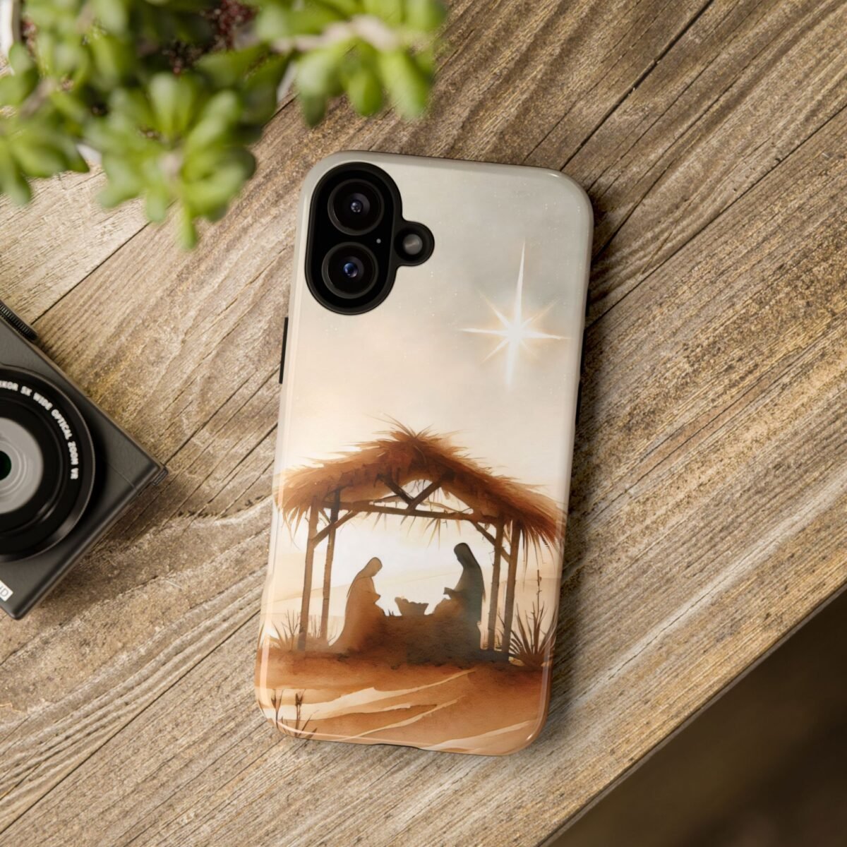 Nativity Phone Case Christian Phone Case Christmas Phone Casing iPhone Samsung Galaxy Google Pixel Phone Cover Faith Jesus Mary and Joseph