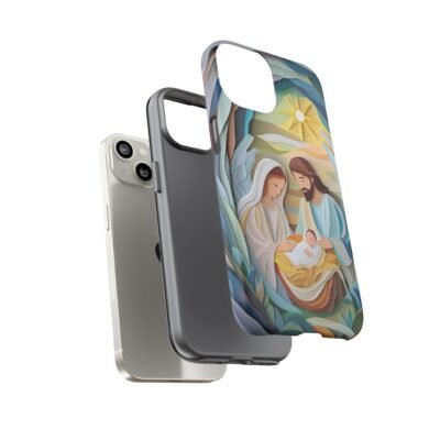 Nativity Phone Case Christian Phone Case Paper Cut 3D Effect Christmas Phone Casing iPhone Samsung Galaxy Google Pixel Faith Phone Cover