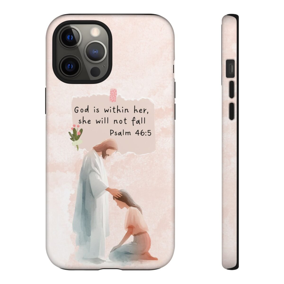 Christian Bible Verse Phone Case God is Within Her Psalm 46 5 Phone Case iPhone 16 15 14 13 12 Pro Max Samsung S24 S23 S22 S21 Plus Ultra
