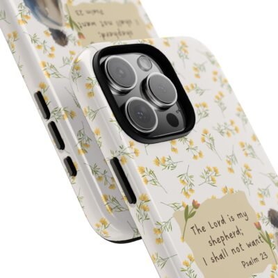 Christian Verse Phone Case The Lord is my Shepherd Psalm 23 Phone Case iPhone 16 15 14 13 12 Pro Max Samsung S24 S23 S22 S21 Plus Ultra