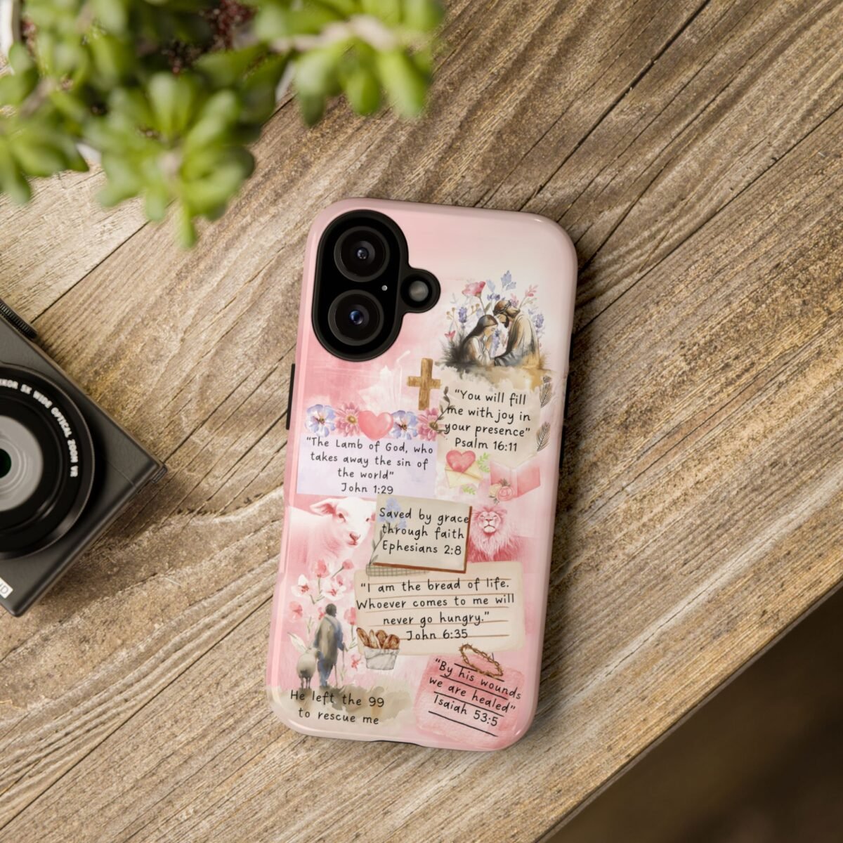 Christian Bible Verse Phone Case Christian Collage Phone Case Faith Phone Casing iPhone Samsung Galaxy Google Pixel iPhone 16 Phone Cover
