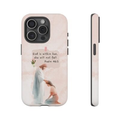 Christian Bible Verse Phone Case God is Within Her Psalm 46 5 Phone Case iPhone 16 15 14 13 12 Pro Max Samsung S24 S23 S22 S21 Plus Ultra