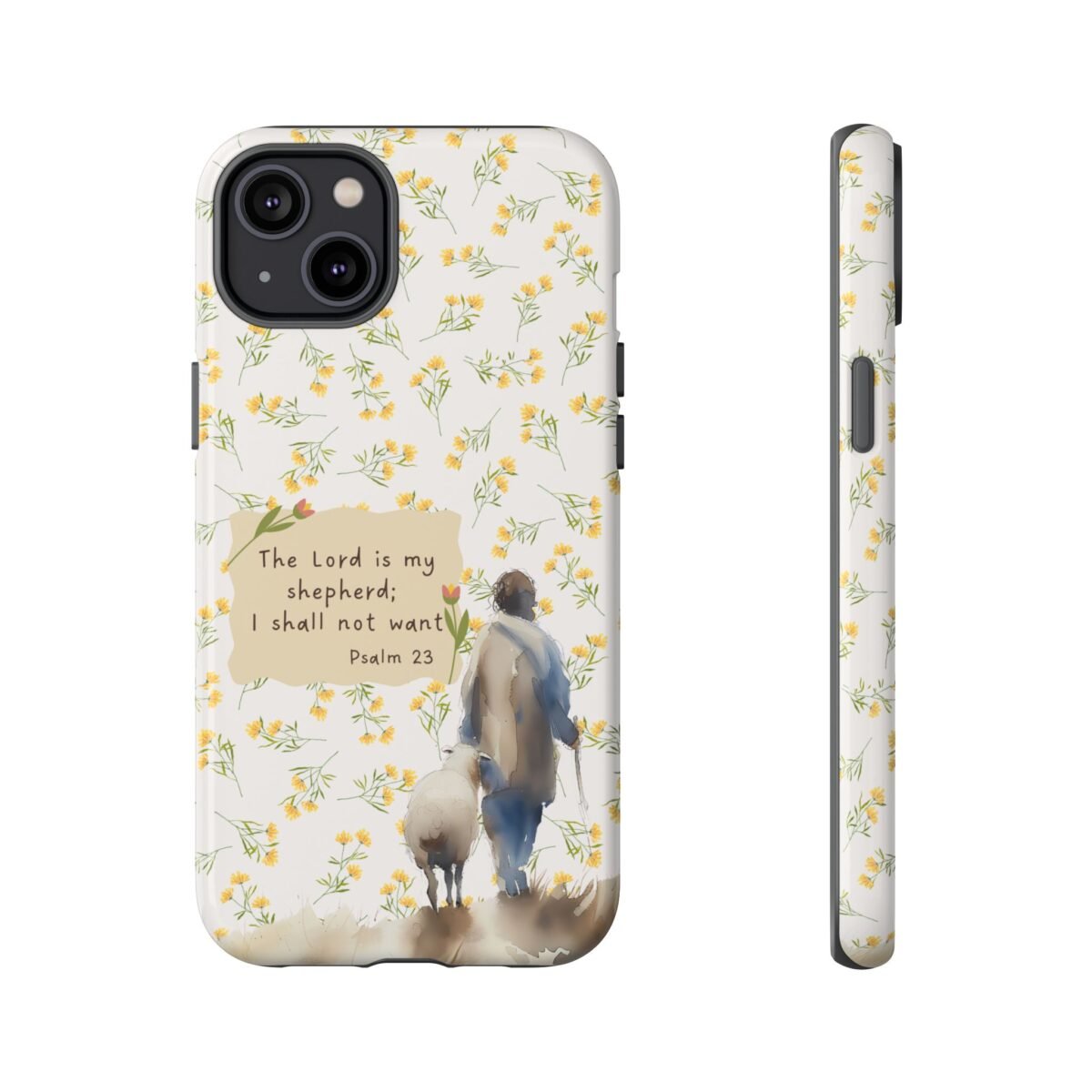 Christian Verse Phone Case The Lord is my Shepherd Psalm 23 Phone Case iPhone 16 15 14 13 12 Pro Max Samsung S24 S23 S22 S21 Plus Ultra
