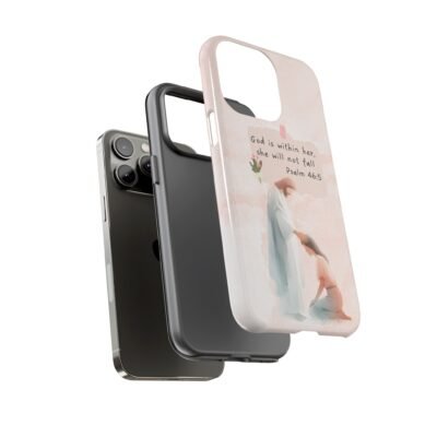 Christian Bible Verse Phone Case God is Within Her Psalm 46 5 Phone Case iPhone 16 15 14 13 12 Pro Max Samsung S24 S23 S22 S21 Plus Ultra