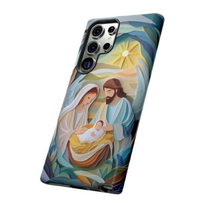 Nativity Phone Case Christian Phone Case Paper Cut 3D Effect Christmas Phone Casing iPhone Samsung Galaxy Google Pixel Faith Phone Cover
