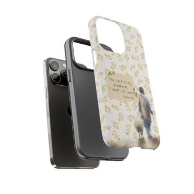 Christian Verse Phone Case The Lord is my Shepherd Psalm 23 Phone Case iPhone 16 15 14 13 12 Pro Max Samsung S24 S23 S22 S21 Plus Ultra