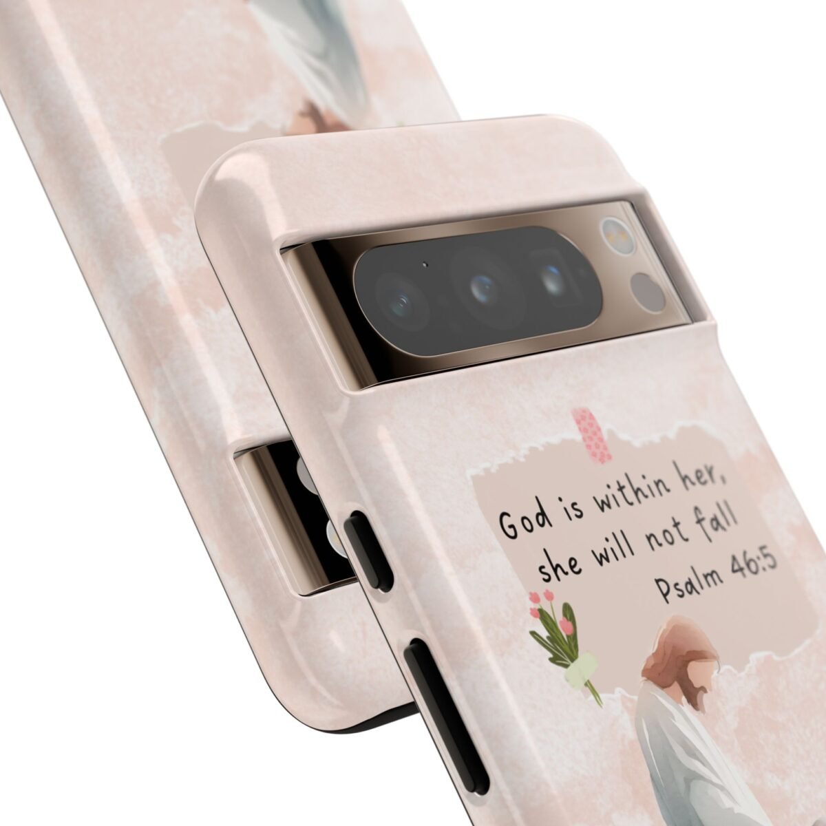 Christian Bible Verse Phone Case God is Within Her Psalm 46 5 Phone Case iPhone 16 15 14 13 12 Pro Max Samsung S24 S23 S22 S21 Plus Ultra