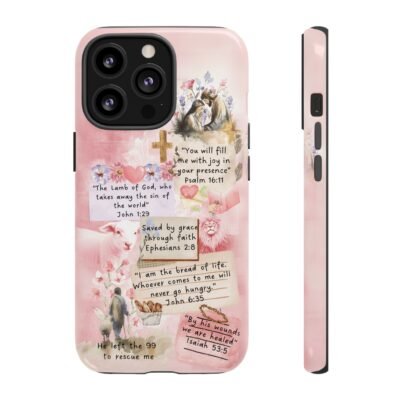 Christian Bible Verse Phone Case Christian Collage Phone Case Faith Phone Casing iPhone Samsung Galaxy Google Pixel iPhone 16 Phone Cover