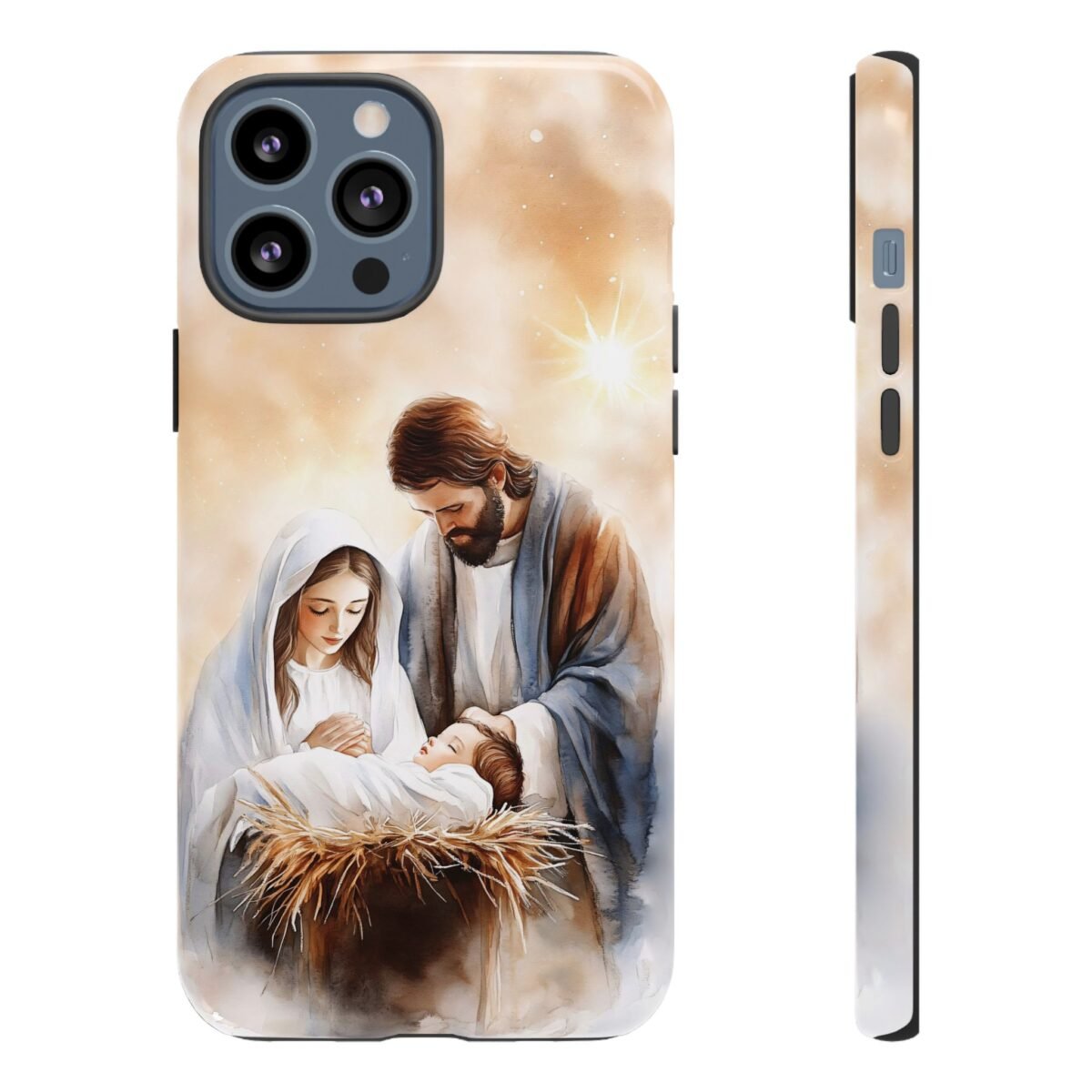Nativity Phone Case Christian Phone Case Christmas Phone Casing iPhone Samsung Galaxy Google Pixel Phone Cover Faith Jesus Mary and Joseph