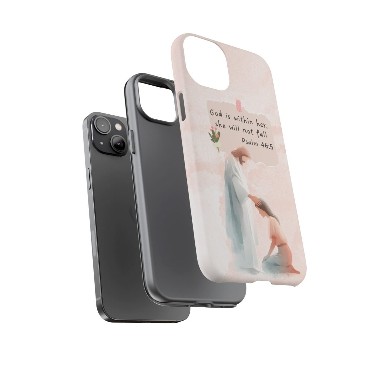 Christian Bible Verse Phone Case God is Within Her Psalm 46 5 Phone Case iPhone 16 15 14 13 12 Pro Max Samsung S24 S23 S22 S21 Plus Ultra