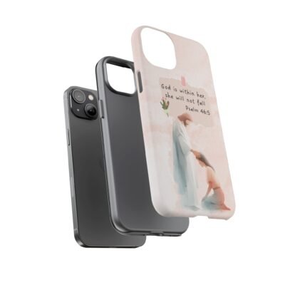 Christian Bible Verse Phone Case God is Within Her Psalm 46 5 Phone Case iPhone 16 15 14 13 12 Pro Max Samsung S24 S23 S22 S21 Plus Ultra