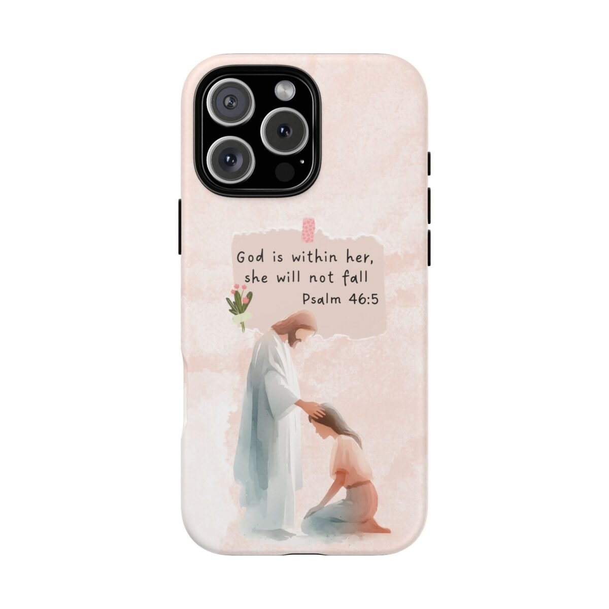 Christian Bible Verse Phone Case God is Within Her Psalm 46 5 Phone Case iPhone 16 15 14 13 12 Pro Max Samsung S24 S23 S22 S21 Plus Ultra