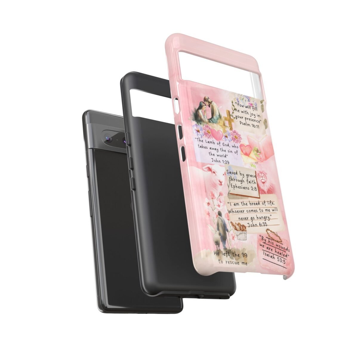 Christian Bible Verse Phone Case Christian Collage Phone Case Faith Phone Casing iPhone Samsung Galaxy Google Pixel iPhone 16 Phone Cover
