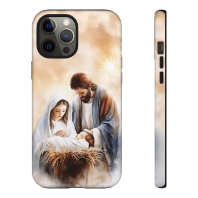 Nativity Phone Case Christian Phone Case Christmas Phone Casing iPhone Samsung Galaxy Google Pixel Phone Cover Faith Jesus Mary and Joseph