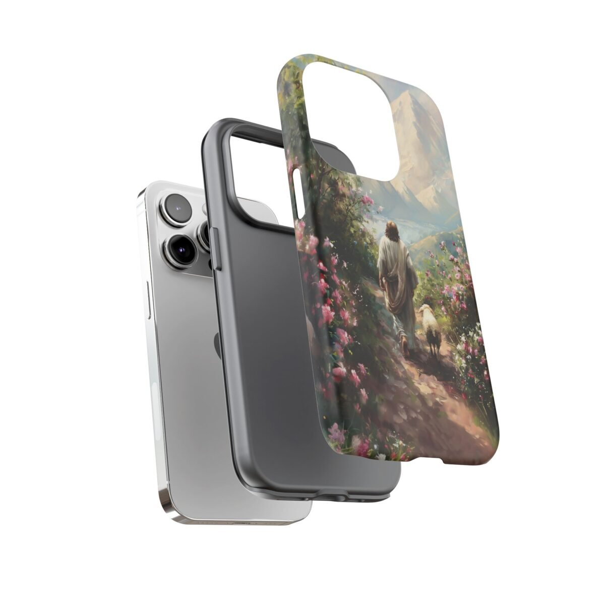 Christian Phone Case Jesus Leaves the 99 Jesus and the Sheep Phone Case Faith Phone Casing iPhone Samsung Galaxy Google Pixel iPhone 16 Case