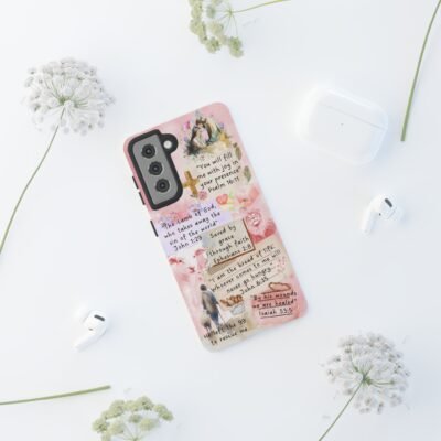 Christian Bible Verse Phone Case Christian Collage Phone Case Faith Phone Casing iPhone Samsung Galaxy Google Pixel iPhone 16 Phone Cover
