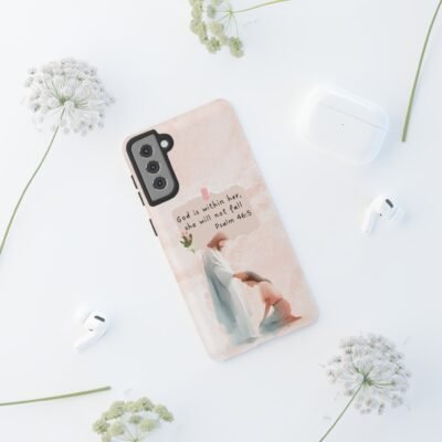 Christian Bible Verse Phone Case God is Within Her Psalm 46 5 Phone Case iPhone 16 15 14 13 12 Pro Max Samsung S24 S23 S22 S21 Plus Ultra