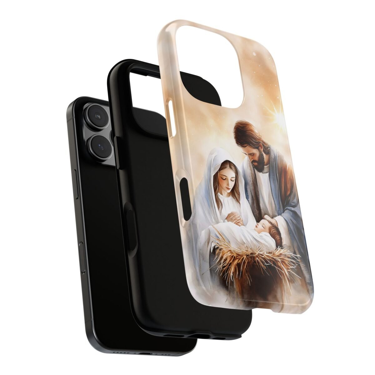 Nativity Phone Case Christian Phone Case Christmas Phone Casing iPhone Samsung Galaxy Google Pixel Phone Cover Faith Jesus Mary and Joseph