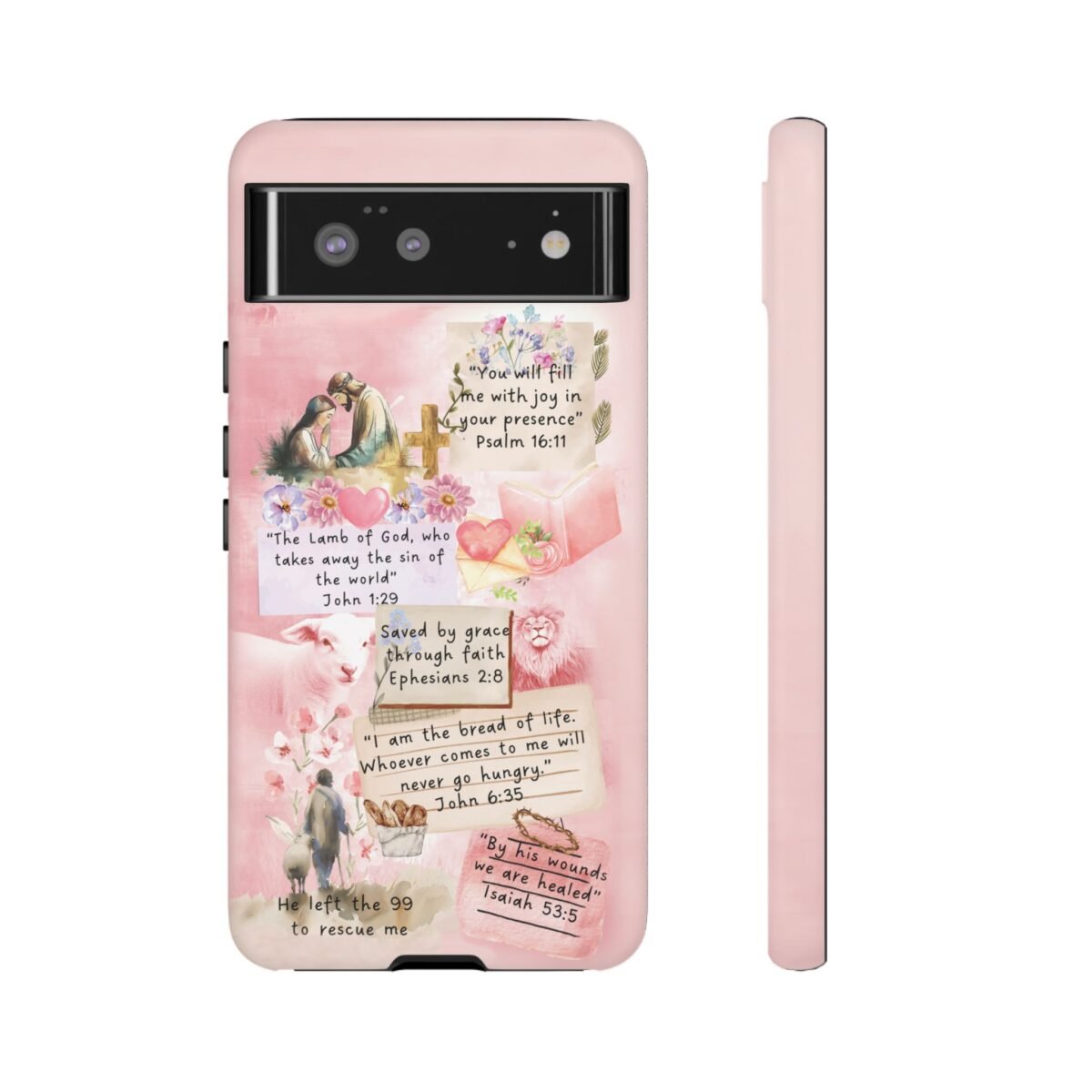 Christian Bible Verse Phone Case Christian Collage Phone Case Faith Phone Casing iPhone Samsung Galaxy Google Pixel iPhone 16 Phone Cover