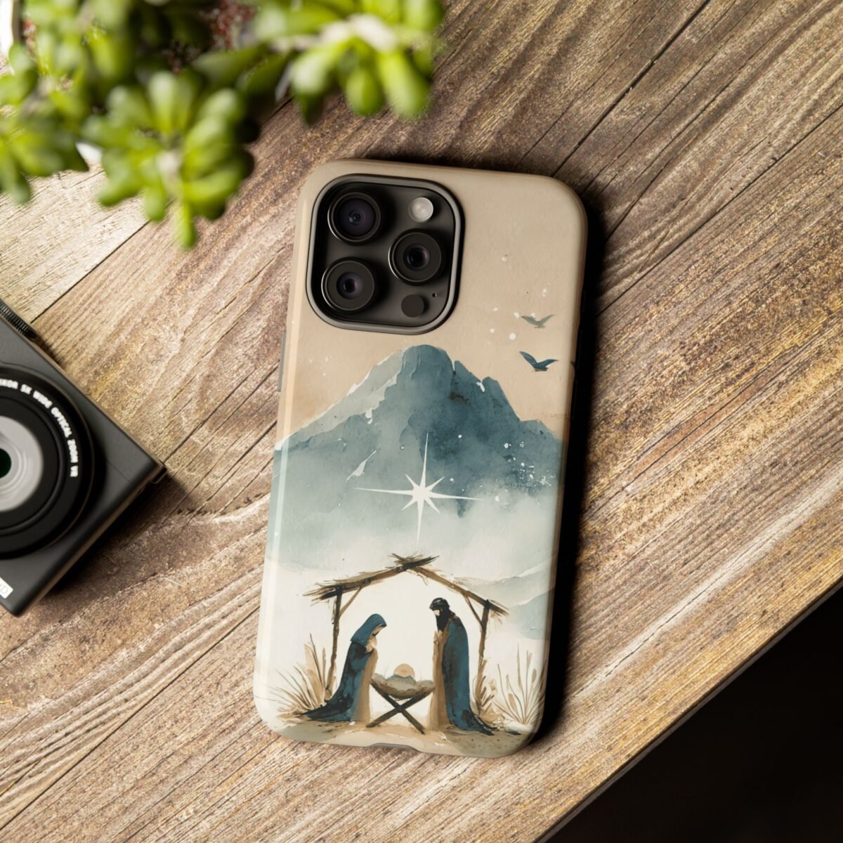 Nativity Phone Case Christian Phone Case Christmas Phone Casing iPhone Samsung Galaxy Google Pixel Phone Cover Faith Jesus Mary and Joseph